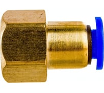 Фитинг металлический 6 мм - внутренняя резьба 1/4" Pegas pneumatic 5203
