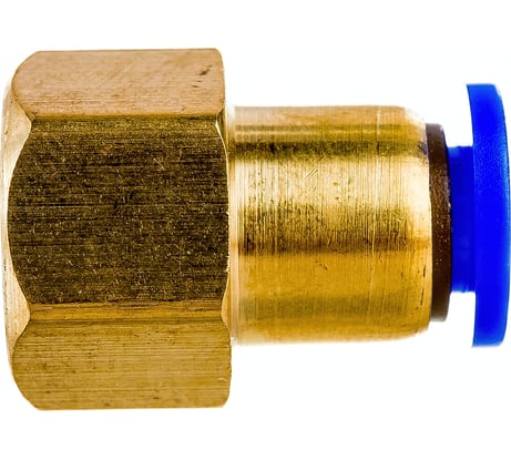 Фитинг металлический 6 мм - внутренняя резьба 1/4" Pegas pneumatic 5203