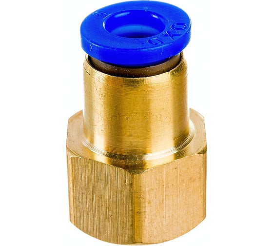 Фитинг металлический 6 мм - внутренняя резьба 1/4" Pegas pneumatic 5203
