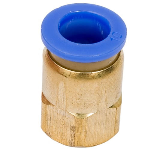 Фитинг металлический 10 мм - внутренняя резьба 1/4" Pegas pneumatic 5209