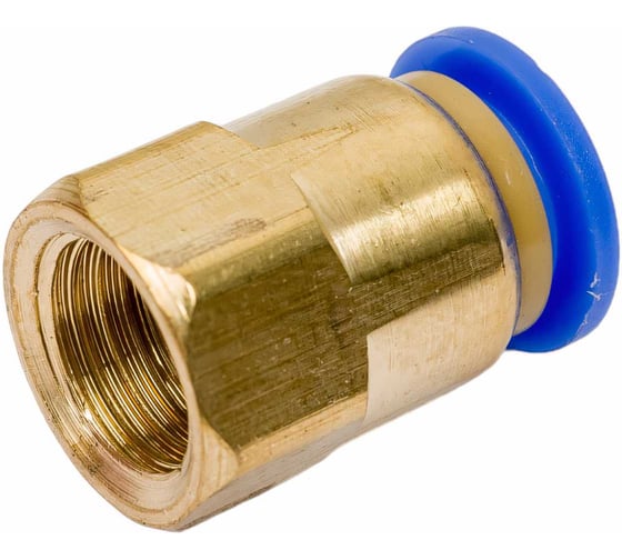 Фитинг металлический 10 мм - внутренняя резьба 1/4" Pegas pneumatic 5209