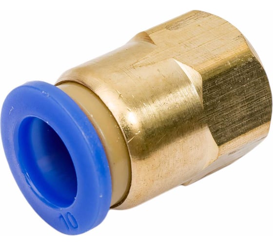 Фитинг металлический 10 мм - внутренняя резьба 1/4" Pegas pneumatic 5209