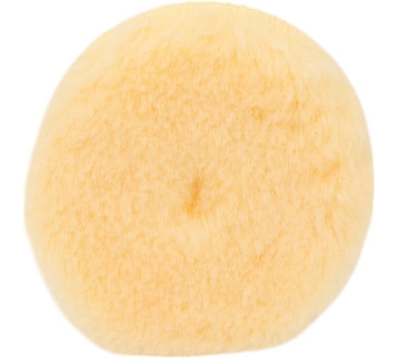 Диск полировальный из натуральной овчины (80/90 мм; Velcro; жёлтый) RUPES 9.BW100М