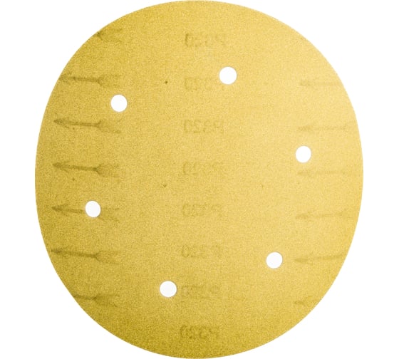 Круг шлифовальный на липучке Giraffe GOLD (225 мм; 6 отверстий; Р320) ABRAFORM AF-GG6-320 1