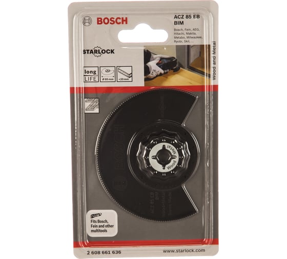Полотно пильное сегментированное BIM WOODMETAL (85 мм) для GOP 10.8 Bosch 2.608.661.636