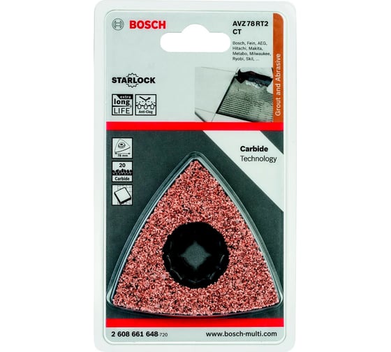 Шлифпластина HM-RIFF (78 мм) для GOP 10.8 Bosch 2.608.661.648