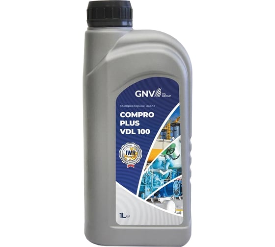 Компрессорное масло ISO VG 100 DIN 51506 VDL, 1 л GNV Compro Plus VDL 100 GCP101440601451V100001