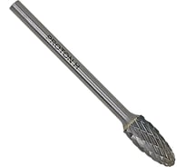 Борфреза твердосплавная пламевидная PROTON 06х3х13х38R, тип H, (D 6 хв.3) УТ-00002465