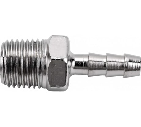 Штуцер елочка 6 мм - наружная резьба 1/4" Pegas pneumatic 4001