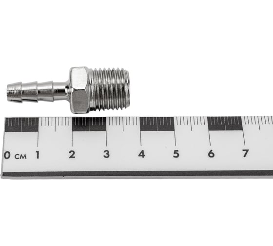 Штуцер елочка 6 мм - наружная резьба 1/4" Pegas pneumatic 4001