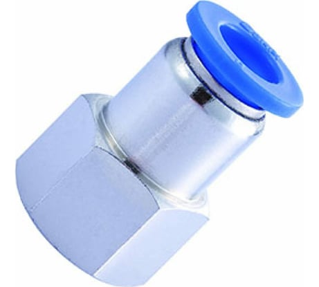 Фитинг металлический 6 мм - внутренняя резьба 1/8" Pegas pneumatic 5212