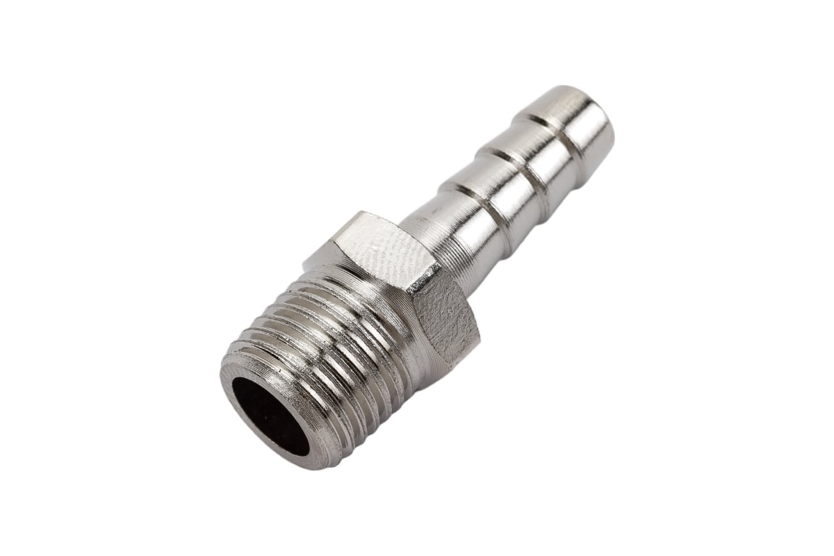 Штуцер елочка 8 мм - наружная резьба 1/4" Pegas pneumatic 4002 ...