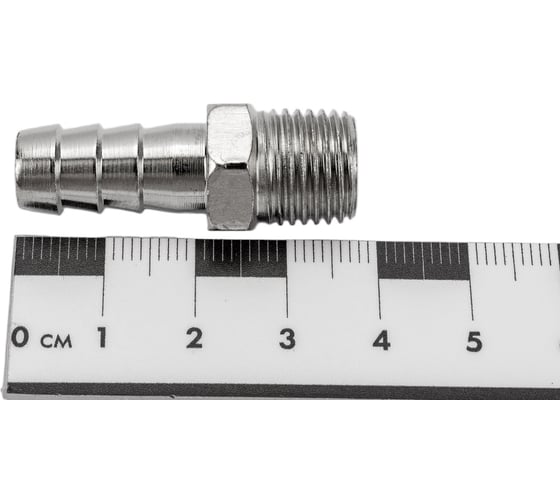 Штуцер елочка 10 мм - наружная резьба 1/4" Pegas pneumatic 4003