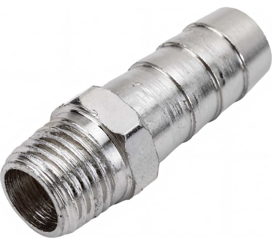 Штуцер елочка 12 мм - наружная резьба 1/4" Pegas pneumatic 4004