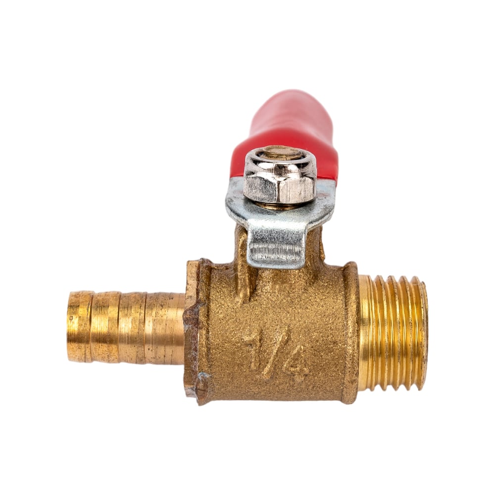 Краник латунный елочка 8 мм - резьба наружная 1/4\" Pegas pneumatic 4407 ...