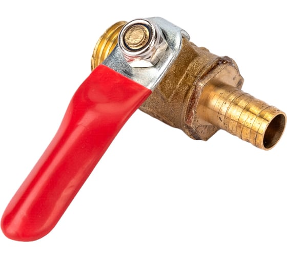 Краник латунный елочка 8 мм - резьба наружная 1/4" Pegas pneumatic 4407