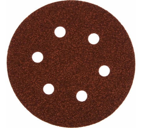 Круг шлифовальный на липучке (5 шт; 150 мм; 6 отверстий; Р80) PATRIOT 820010122