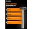 Борфреза твердосплавная тип T Diamond Industrial 16 х 6 мм S=6 мм дисковая DIDBFT1606 6