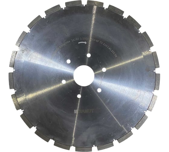 Диск DIAMUT для прямолинейной резки D350 H50 Segm12x3x40 Z21 SILENT (гранит) DDSG00022 1