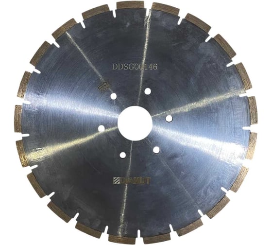 Диск DIAMUT для прямолинейной резки D350 H50+6F T3.2 X10 L40 21Z (гранит) DDSG00146 1