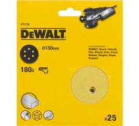 Шлифовальные круги DEWALT DT3136, 150 мм, 6 отверстий, 180G, 25 шт DT3136-QZ