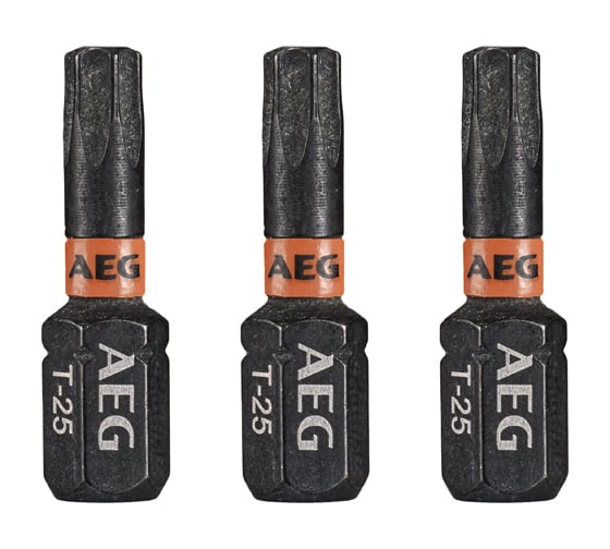 Биты ударные AAK253TX25 (3 шт; TX25; 25 мм) AEG 4932479175
