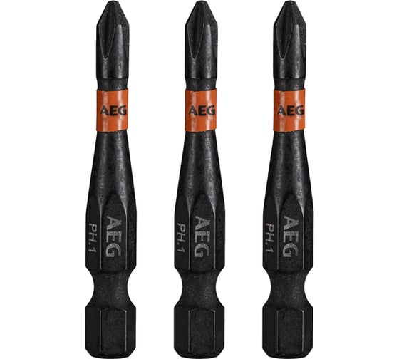 Биты ударные AAK503PH1 (3 шт; PH1; 50 мм) AEG 4932479180