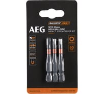 Биты ударные AAK503H4 (3 шт; HEX4; 50 мм) AEG 4932479192