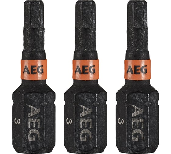 Биты ударные AAK253H3 (3 шт; HEX3; 25 мм) AEG 4932479177