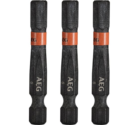 Биты ударные AAK503H6 (3 шт; HEX6; 50 мм) AEG 4932479194