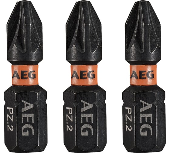 Биты ударные AAK253PZ2 (3 шт; PZ2; 25 мм) AEG 4932479171