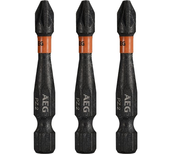 Биты ударные AAK503PZ2 (3 шт; PZ2; 50 мм) AEG 4932479184