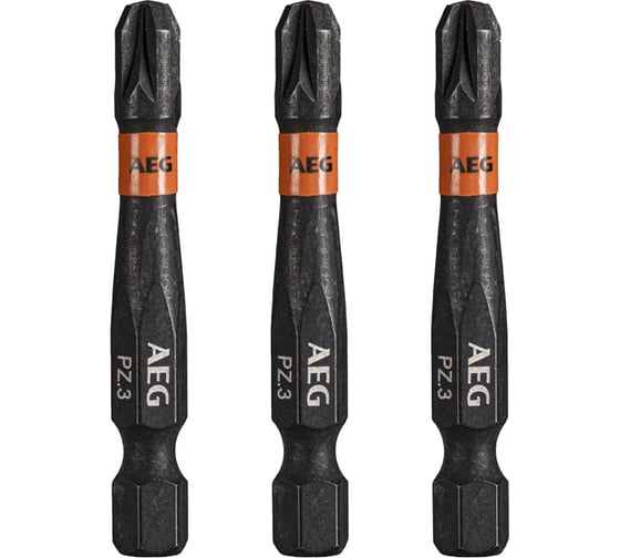 Биты ударные AAK503PZ3 (3 шт; PZ3; 50 мм) AEG 4932479185