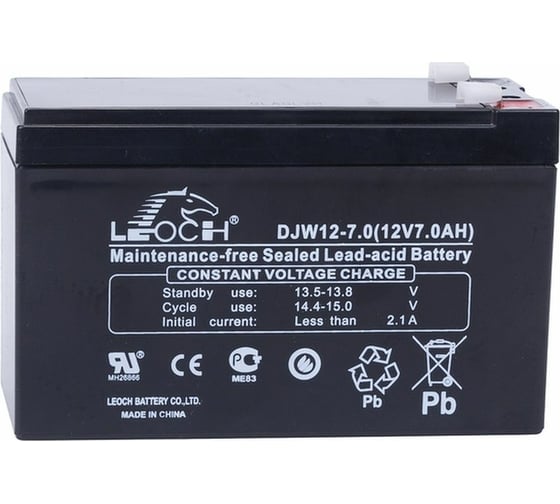 Аккумулятор для ИБП Leoch DJW12-7.0 12В, 7.0 Ач УТ-00001266