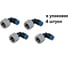 Фитинг пневматический NBPT PLF 4-M6x1.0 4 шт 89933 1
