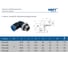 Фитинг пневматический NBPT PL 6-03-G 2 шт 89414 2