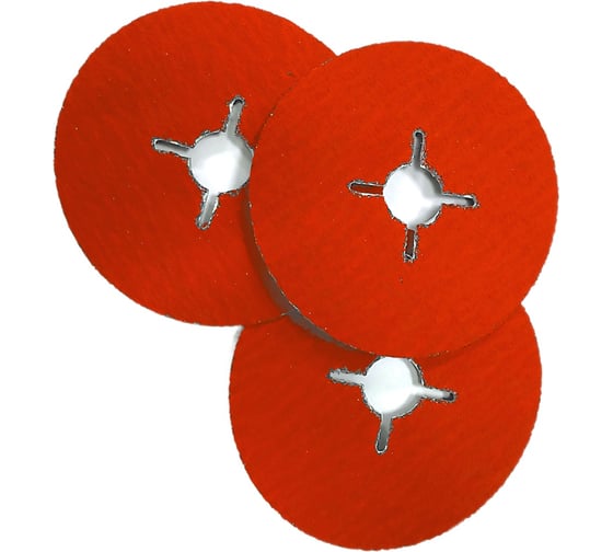 Фибровый круг TOYEV FBZ 125х22мм, керамика, Р40, 3шт 101275 1