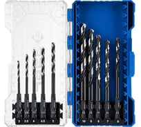 Набор сверл по металлу ЗУБР Impact Ready НЕХ-1/4, 10 шт, для винтовертов и шуруповертов 29623-H10_z02