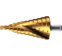 Cверло ступенчатое Uragan 6-38мм, 12 ступеней, винтовая спираль 29658-6-38-12