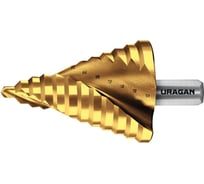 Cверло ступенчатое Uragan 6-52мм, 12 ступеней, винтовая спираль 29658-6-52-12