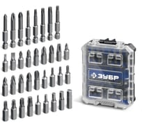 Набор бит ЗУБР Профессионал 35 предм., Z-БОКС 26394-H35