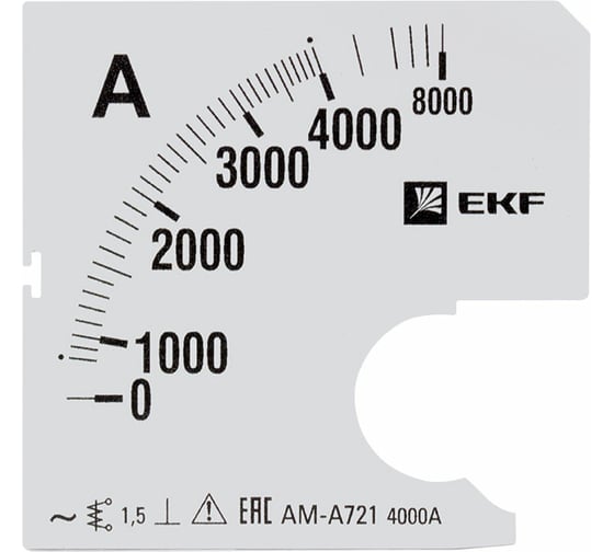Шкала сменная PROxima 4000/5А-1,5 для A721 EKF s-a721-4000 1