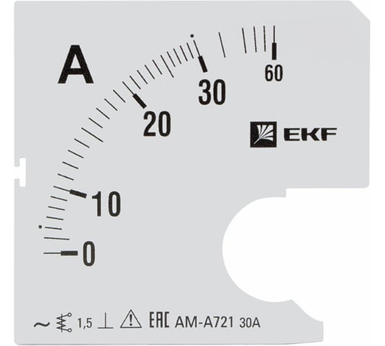 Шкала сменная PROxima 30/5А-1,5 для A721 EKF s-a721-30 1