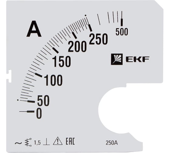 Шкала сменная PROxima 250/5А-1,5 для A961 EKF s-a961-250 1