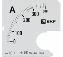 Шкала сменная PROxima 300/5А-1,5 для A721 EKF s-a721-300