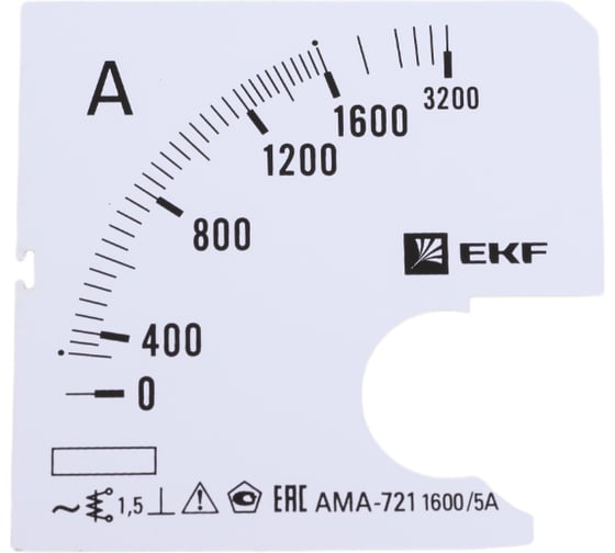 Шкала сменная PROxima 1600/5А-1,5 для A721 EKF s-a721-1600 1