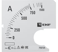 Шкала сменная PROxima 750/5А-1,5 для A961 EKF s-a961-750