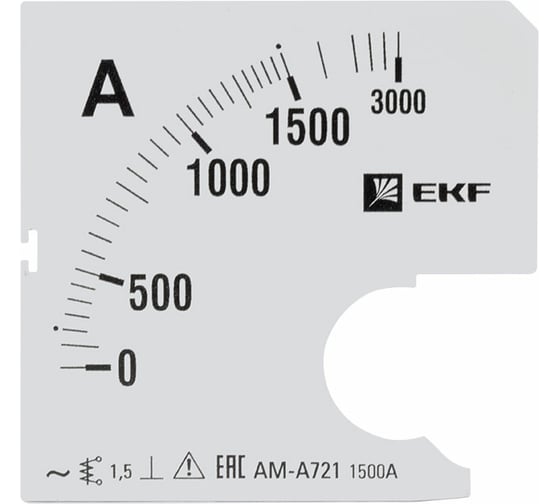 Шкала сменная PROxima 1500/5А-1,5 для A721 EKF s-a721-1500 1