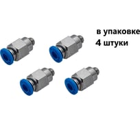 Фитинг пневматический NBPT PC 4-M12x1,25 4шт. арт. 78260