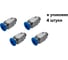 Фитинг пневматический NBPT PC 4-M12x1,25 4шт. арт. 78260 1